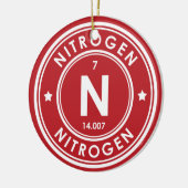 窒素元素赤色セラミックオーナメント セラミックオーナメント (左)