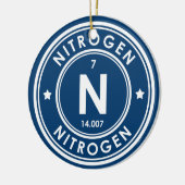 窒素元素青色セラミックオーナメント セラミックオーナメント (左)