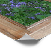 窓からのブルーベルのガーデンビュー ポスター (角)