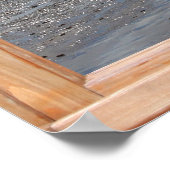 窓からの島と海のビュー ポスター (角)