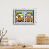 窓からの景色ポスター ポスター (キッチン)