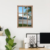 窓からスコットランドを探す ポスター (ホームオフィス)