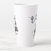 窓からパリTシャツキーチェーンホッケーパックUSB C カフェラテマグ (正面)