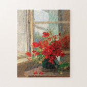 窓からポピー | Olga Wisinger-Florian ジグソーパズル (縦)