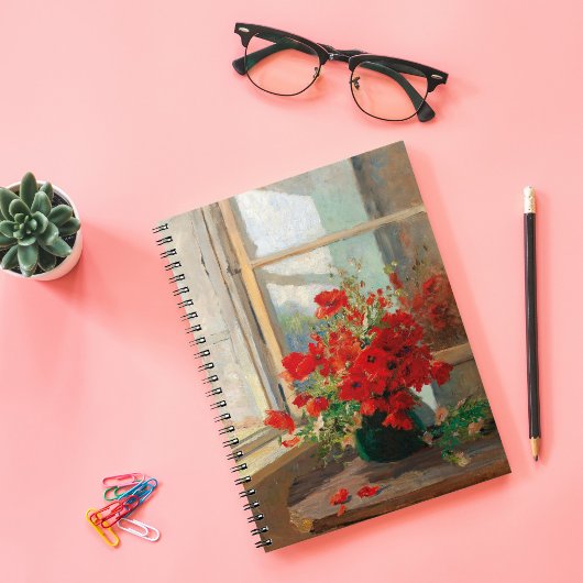 窓からポピー | Olga Wisinger-Florian ノートブック