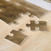 窓から凝視するヴィンテージ汚れたDollhead ジグソーパズル (側面)