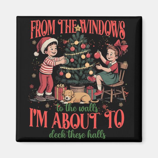 窓から壁までデッキを施すよ マグネット (正面)