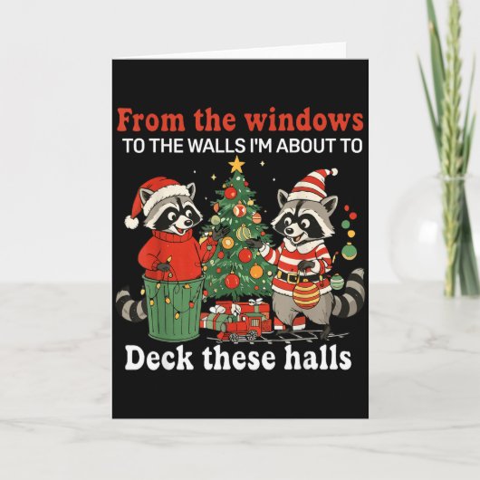 窓から壁まで、僕は今からラクーンだ カード (正面)