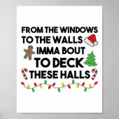 窓から壁まで、Immaはデッキに向かって ポスター (正面)