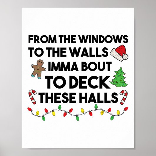 窓から壁まで、Immaはデッキに向かって ポスター (正面)