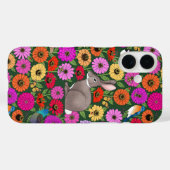 窓から外に…鳥、ハチ、バニー、蝶 Case-Mate iPhoneケース (裏面 (横))