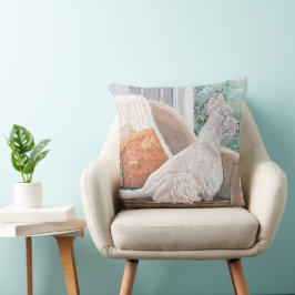 窓から外を見るウェスティン クッション