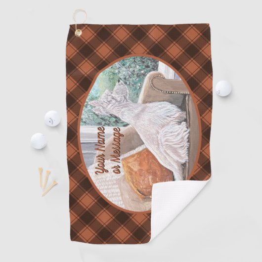 窓から外を見るウェスティン ゴルフタオル (インサイチュ)