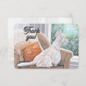 窓から外を見るウェスティン サンキューカード (正面/裏面)