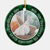 窓から外を見るウェスティン セラミックオーナメント (正面)