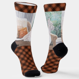 窓から外を見るウェスティン ソックス