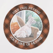 窓から外を見るウェスティン ラベル (デザイン1)