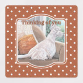 窓から外を見るウェスティン ラベル (デザイン1)