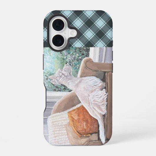 窓から外を見るウェスティン iPhone 16ケース (裏面)