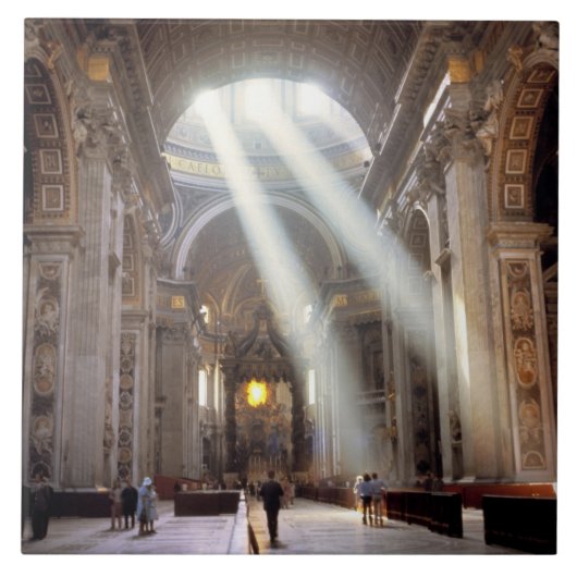 窓から太陽の光が差す タイル (正面)