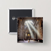 窓から太陽の光が差す 缶バッジ (正面&裏面)