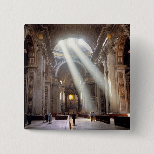 窓から太陽の光が差す 缶バッジ (正面)