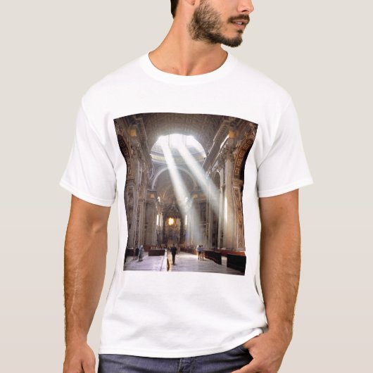 窓から差し込む陽光 Tシャツ (正面)