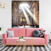 窓から日光が差し込む キャンバスプリント (インサイチュ (リビング))