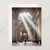 窓から日光が差し込む ポストカード (正面/裏面)