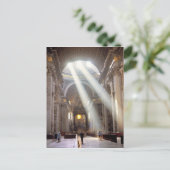 窓から日光が差し込む ポストカード (スタンド正面)