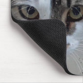 窓から猫を投げる マウスパッド (コーナー)