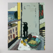 窓から猫を探す ポスター (正面)