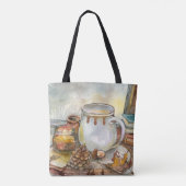 窓から茶 トートバッグ (裏面)