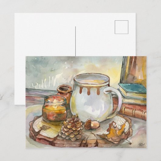 窓から茶 ポストカード (正面/裏面)