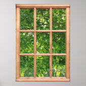 [窓から葉見るからの日光] ポスター (正面)