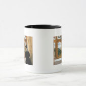 窓から見ているAbercornの公爵夫人 マグカップ (中央)