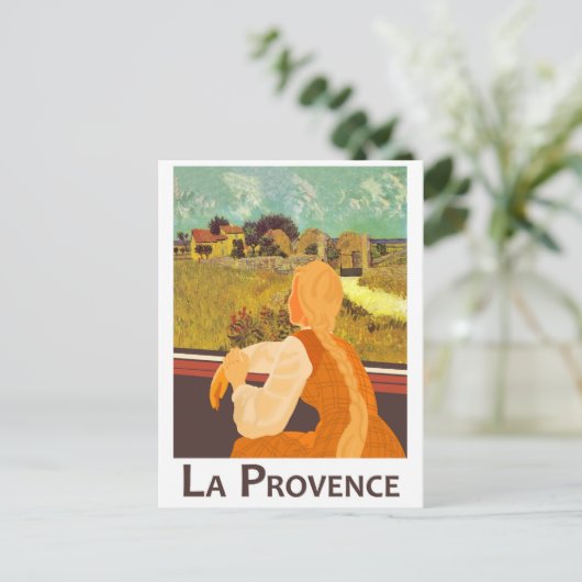 窓から見るプロヴァンスの地方 ポストカード (スタンド正面)