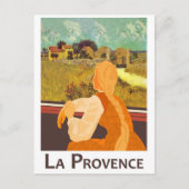 窓から見るプロヴァンスの地方 ポストカード (正面)