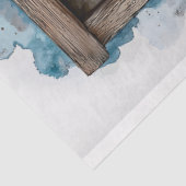 窓から見る冬の雪景色 AN2 デコパージュ 薄葉紙 (詳細)