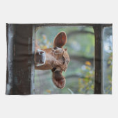 窓から見る奇妙な牛 キッチンタオル (横)