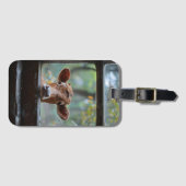 窓から見る奇妙な牛 ラゲッジタグ (正面横)