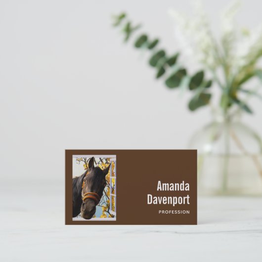 窓から見る奇妙な馬 名刺 (スタンド正面)