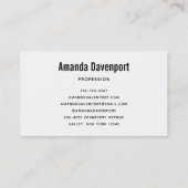 窓から見る奇妙な馬 名刺 (裏面)