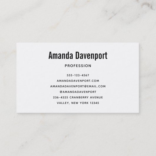 窓から見る奇妙な馬 名刺 (裏面)