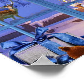 窓から青いクリスマス ポスター (角)