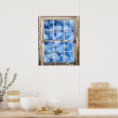 窓から青い空 ポスター (キッチン)