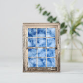 窓から青い空 ポストカード (スタンド正面)