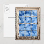窓から青い空 ポストカード (正面/裏面)
