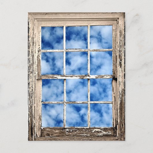 窓から青い空 ポストカード (正面)