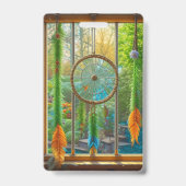 窓かわいらしカラフルの夢空白の見 バッジ (裏面)